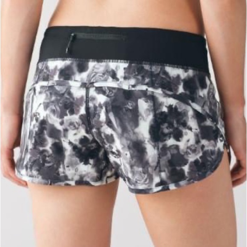 lululemon athletica Black and White Athletic Shorts